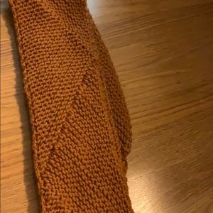 COPY - Etsy hand knit crochet infinity scarf sienna brown